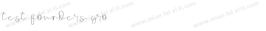 test founders gro字体转换